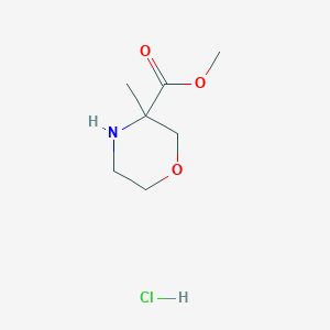 methyl 3-methylmorpholine-3-carboxylate;hydrochloride CAS 1205749-06-9