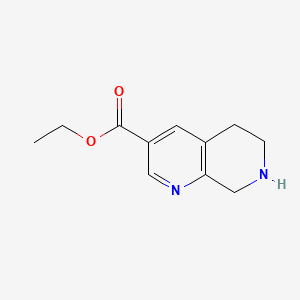 ethyl 5,6,7,8-tetrahydro-1,7-naphthyridine-3-carboxylate CAS 1207253-96-0