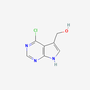 (4-chloro-7H-pyrrolo[2,3-d]pyrimidin-5-yl)methanol CAS 1207543-24-5