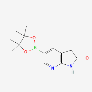 5-(4,4,5,5-tetramethyl-1,3,2-dioxaborolan-2-yl)-1,3-dihydropyrrolo[2,3-b]pyridin-2-one CAS 1207623-97-9