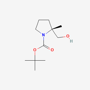 tert-butyl (2R)-2-(hydroxymethyl)-2-methylpyrrolidine-1-carboxylate CAS 1207754-99-1