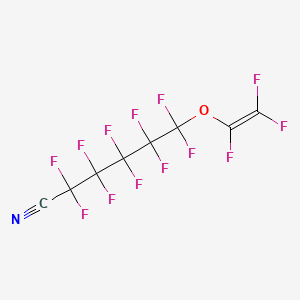 2,2,3,3,4,4,5,5,6,6-decafluoro-6-(1,2,2-trifluoroethenoxy)hexanenitrile CAS 120903-40-4