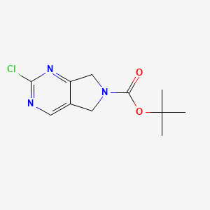 tert-butyl 2-chloro-5,7-dihydropyrrolo[3,4-d]pyrimidine-6-carboxylate CAS 1211581-47-3
