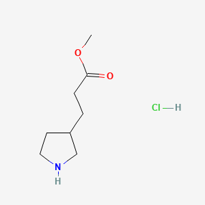methyl 3-pyrrolidin-3-ylpropanoate;hydrochloride CAS 1211593-43-9
