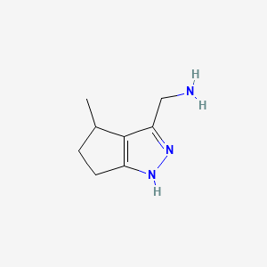(4-methyl-1,4,5,6-tetrahydrocyclopenta[c]pyrazol-3-yl)methanamine CAS 1211596-38-1