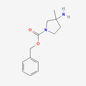 benzyl 3-amino-3-methylpyrrolidine-1-carboxylate CAS 1215020-90-8