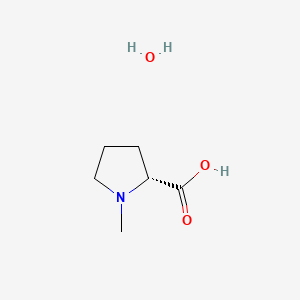 (2R)-1-methylpyrrolidine-2-carboxylic acid;hydrate CAS 1217447-61-4