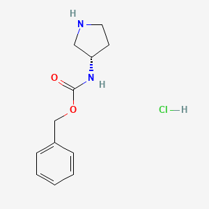 benzyl N-[(3S)-pyrrolidin-3-yl]carbamate;hydrochloride CAS 1217631-74-7