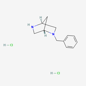 (1S,4S)-2-benzyl-2,5-diazabicyclo[2.2.1]heptane;dihydrochloride CAS 1217827-86-5