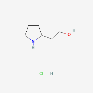 2-pyrrolidin-2-ylethanol;hydrochloride CAS 1220039-89-3