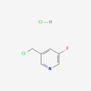 3-(chloromethyl)-5-fluoropyridine;hydrochloride CAS 1222556-83-3
