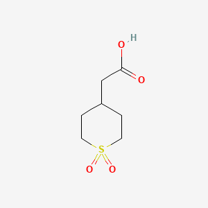 2-(1,1-dioxothian-4-yl)acetic acid CAS 1224869-02-6