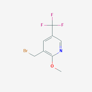3-(bromomethyl)-2-methoxy-5-(trifluoromethyl)pyridine CAS 1227576-08-0