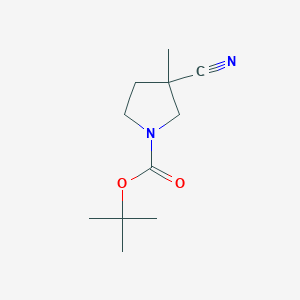 tert-butyl 3-cyano-3-methylpyrrolidine-1-carboxylate CAS 1228537-69-6