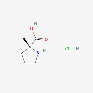 (2R)-2-methylpyrrolidine-2-carboxylic acid;hydrochloride CAS 123053-48-5