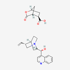 (R)-[(2S,4S,5R)-5-ethenyl-1-azabicyclo[2.2.2]octan-2-yl]-quinolin-4-ylmethanol;(1R,4R,5R)-3-oxo-2-oxabicyclo[2.2.1]heptane-5-carboxylic acid CAS 1233219-43-6