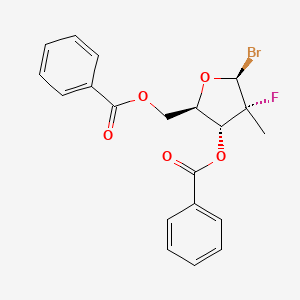 [(2R,3R,4R,5S)-3-benzoyloxy-5-bromo-4-fluoro-4-methyloxolan-2-yl]methyl benzoate CAS 1233335-84-6