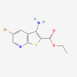 ethyl 3-amino-5-bromothieno[2,3-b]pyridine-2-carboxylate CAS 1234616-31-9