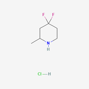 4,4-difluoro-2-methylpiperidine;hydrochloride CAS 1234616-37-5