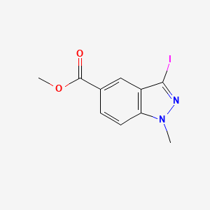 methyl 3-iodo-1-methylindazole-5-carboxylate CAS 1234616-44-4