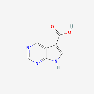 7H-pyrrolo[2,3-d]pyrimidine-5-carboxylic acid CAS 1234616-77-3