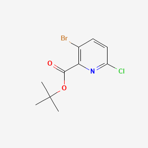 tert-butyl 3-bromo-6-chloropyridine-2-carboxylate CAS 1235036-15-3