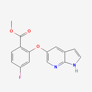 methyl 4-fluoro-2-(1H-pyrrolo[2,3-b]pyridin-5-yloxy)benzoate CAS 1235865-75-4