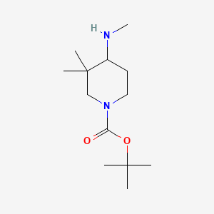 tert-butyl 3,3-dimethyl-4-(methylamino)piperidine-1-carboxylate CAS 1242240-00-1