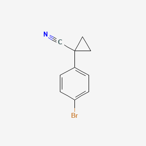 1-(4-bromophenyl)cyclopropane-1-carbonitrile CAS 124276-67-1