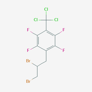 1-(2,3-dibromopropyl)-2,3,5,6-tetrafluoro-4-(trichloromethyl)benzene CAS 1244856-09-4