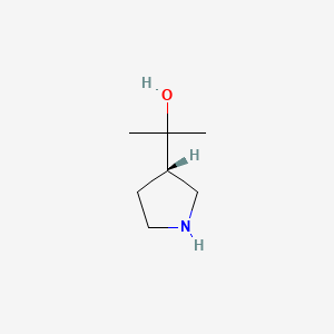 2-[(3S)-pyrrolidin-3-yl]propan-2-ol CAS 1245645-24-2
