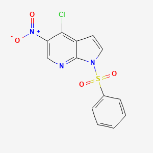 1-(benzenesulfonyl)-4-chloro-5-nitropyrrolo[2,3-b]pyridine CAS 1245649-52-8