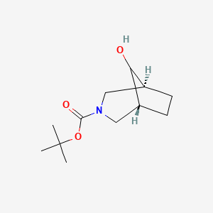 tert-butyl (1R,5S)-8-hydroxy-3-azabicyclo[3.2.1]octane-3-carboxylate CAS 1246947-33-0