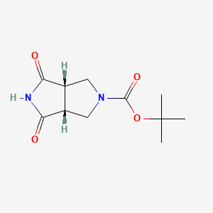 tert-butyl (3aS,6aR)-1,3-dioxo-3a,4,6,6a-tetrahydropyrrolo[3,4-c]pyrrole-5-carboxylate CAS 1251003-99-2
