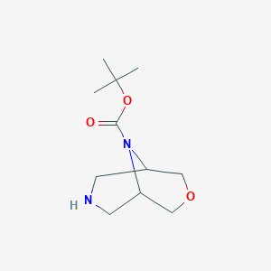 tert-butyl 3-oxa-7,9-diazabicyclo[3.3.1]nonane-9-carboxylate CAS 1251010-45-3