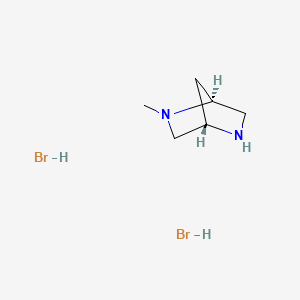 (1S,4S)-2-methyl-2,5-diazabicyclo[2.2.1]heptane;dihydrobromide CAS 125224-62-6