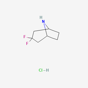 3,3-difluoro-8-azabicyclo[3.2.1]octane;hydrochloride CAS 1254104-06-7