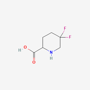 5,5-difluoropiperidine-2-carboxylic acid CAS 1255663-89-8