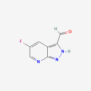 5-fluoro-2H-pyrazolo[3,4-b]pyridine-3-carbaldehyde CAS 1256785-09-7