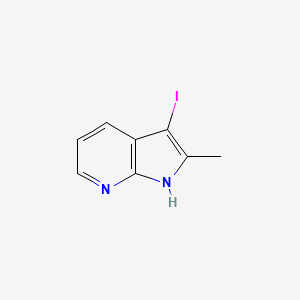 3-iodo-2-methyl-1H-pyrrolo[2,3-b]pyridine CAS 1256964-50-7