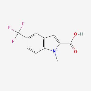 1-methyl-5-(trifluoromethyl)indole-2-carboxylic acid CAS 1257092-36-6