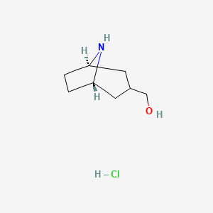 [(1S,5R)-8-azabicyclo[3.2.1]octan-3-yl]methanol;hydrochloride CAS 1257442-93-5