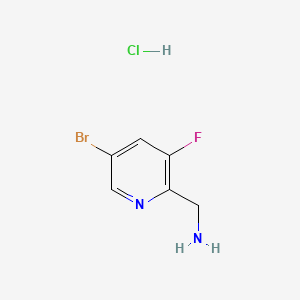 (5-bromo-3-fluoro-2-pyridinyl)methanamine;hydrochloride CAS 1257535-19-5