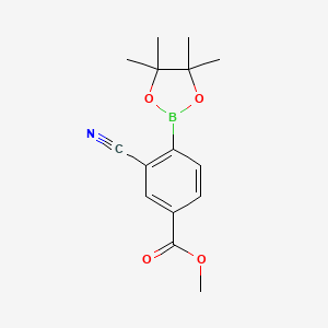 methyl 3-cyano-4-(4,4,5,5-tetramethyl-1,3,2-dioxaborolan-2-yl)benzoate CAS 1258963-20-0