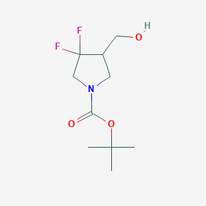 tert-butyl 3,3-difluoro-4-(hydroxymethyl)pyrrolidine-1-carboxylate CAS 1260852-42-3