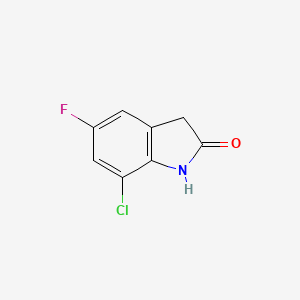 7-chloro-5-fluoro-1,3-dihydroindol-2-one CAS 1260892-91-8