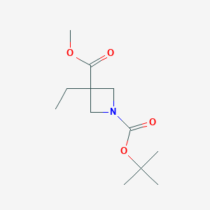 1-O-tert-butyl 3-O-methyl 3-ethylazetidine-1,3-dicarboxylate CAS 1262410-80-9