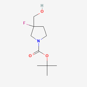 tert-butyl 3-fluoro-3-(hydroxymethyl)pyrrolidine-1-carboxylate CAS 1262410-84-3
