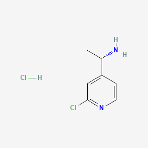 (1S)-1-(2-chloro-4-pyridinyl)ethanamine;hydrochloride CAS 1263094-57-0