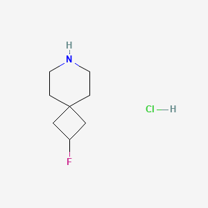 2-fluoro-7-azaspiro[3.5]nonane;hydrochloride CAS 1263178-15-9